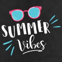 Summer Vibes Vacation Fun 7 Panel Mesh Trucker Snapback Hat