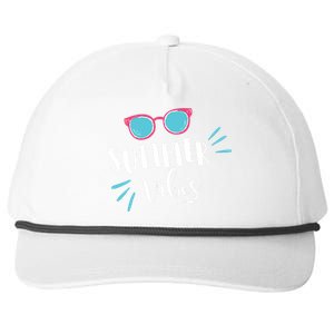 Summer Vibes Vacation Fun Snapback Five-Panel Rope Hat