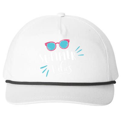 Summer Vibes Vacation Fun Snapback Five-Panel Rope Hat