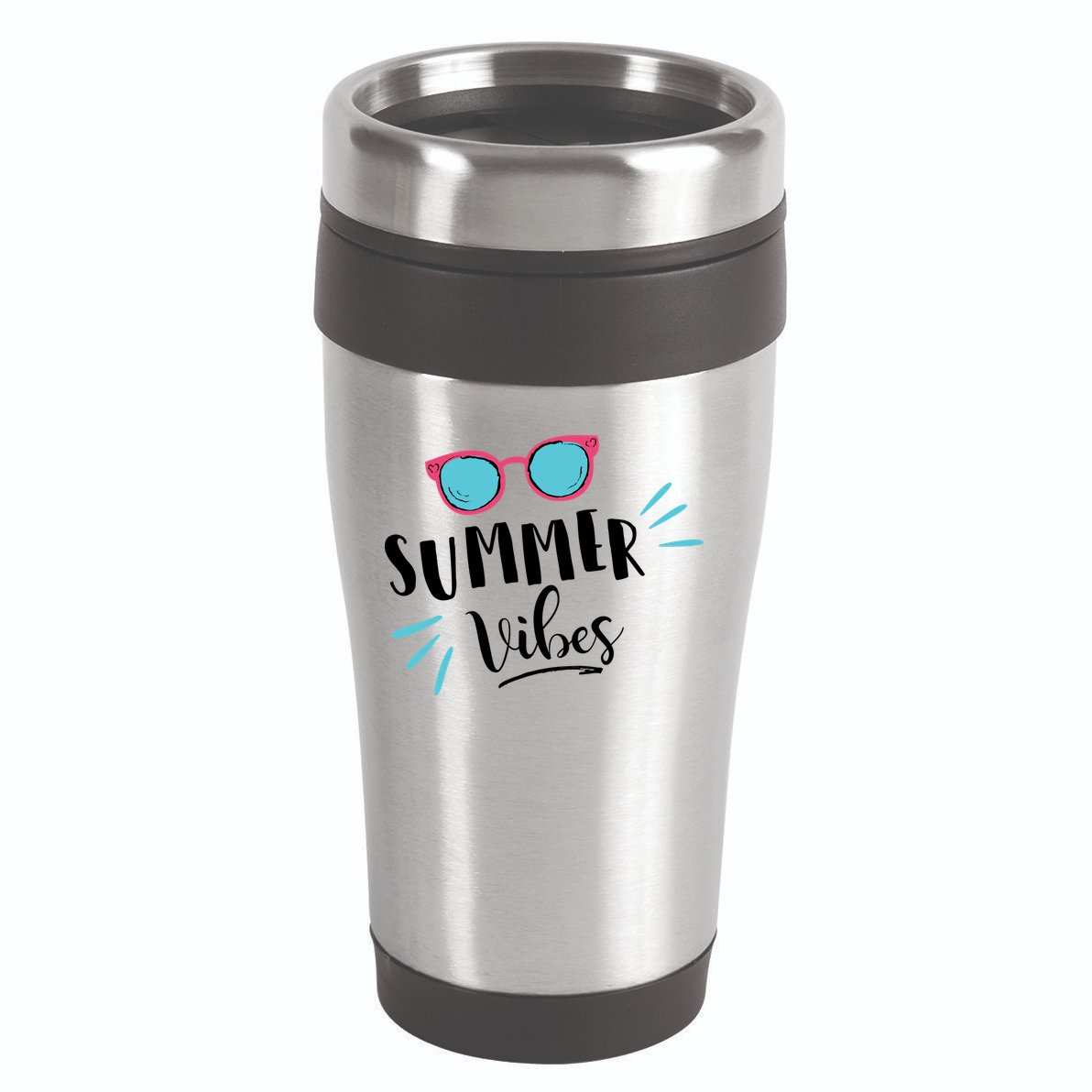 Summer Vibes Vacation Fun 16oz Travel Tumbler