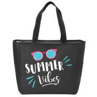 Summer Vibes Vacation Fun Zip Tote Bag