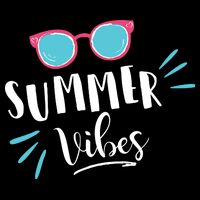 Summer Vibes Vacation Fun Zip Tote Bag