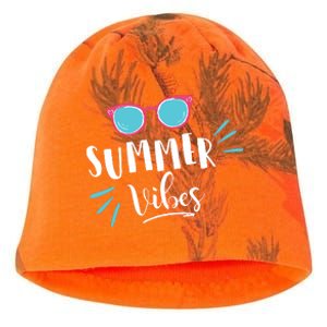 Summer Vibes Vacation Fun Kati - Camo Knit Beanie