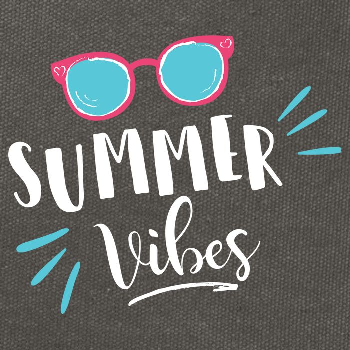 Summer Vibes Vacation Fun Cotton Canvas Backpack