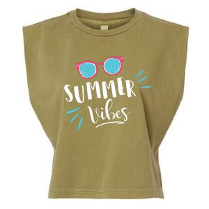 Summer Vibes Vacation Fun Garment-Dyed Women's Muscle Tee