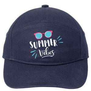 Summer Vibes Vacation Fun 7-Panel Snapback Hat