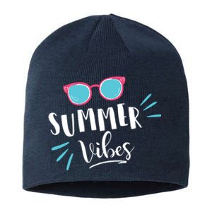 Summer Vibes Vacation Fun Sustainable Beanie