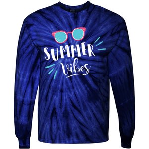 Summer Vibes Vacation Fun Tie-Dye Long Sleeve Shirt