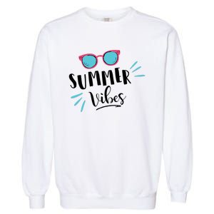 Summer Vibes Vacation Fun Garment-Dyed Sweatshirt