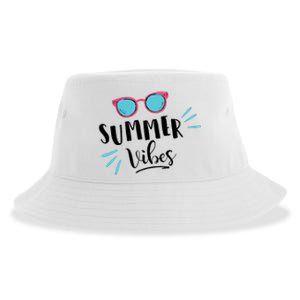 Summer Vibes Vacation Fun Sustainable Bucket Hat