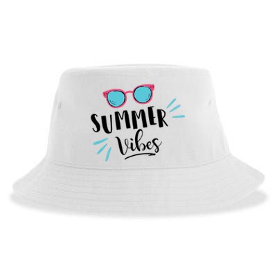 Summer Vibes Vacation Fun Sustainable Bucket Hat