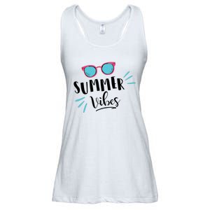 Summer Vibes Vacation Fun Ladies Essential Flowy Tank