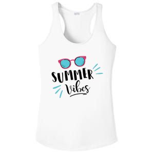 Summer Vibes Vacation Fun Ladies PosiCharge Competitor Racerback Tank