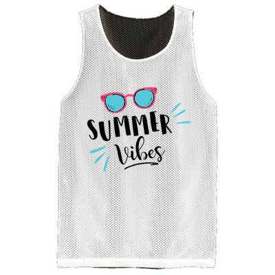 Summer Vibes Vacation Fun Mesh Reversible Basketball Jersey Tank