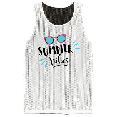 Summer Vibes Vacation Fun Mesh Reversible Basketball Jersey Tank