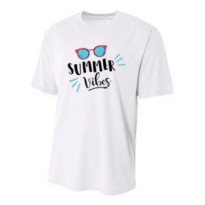 Summer Vibes Vacation Fun Youth Performance Sprint T-Shirt