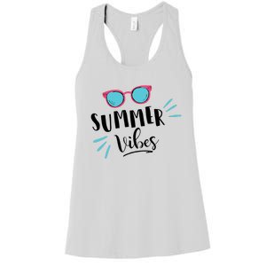 Summer Vibes Vacation Fun Women's Racerback Tank