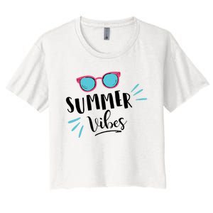 Summer Vibes Vacation Fun Women's Crop Top Tee