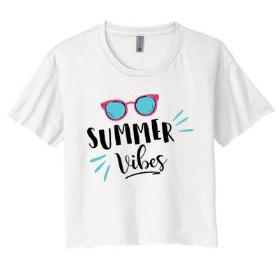 Summer Vibes Vacation Fun Women's Crop Top Tee