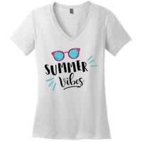 Summer Vibes Vacation Fun Women's V-Neck T-Shirt