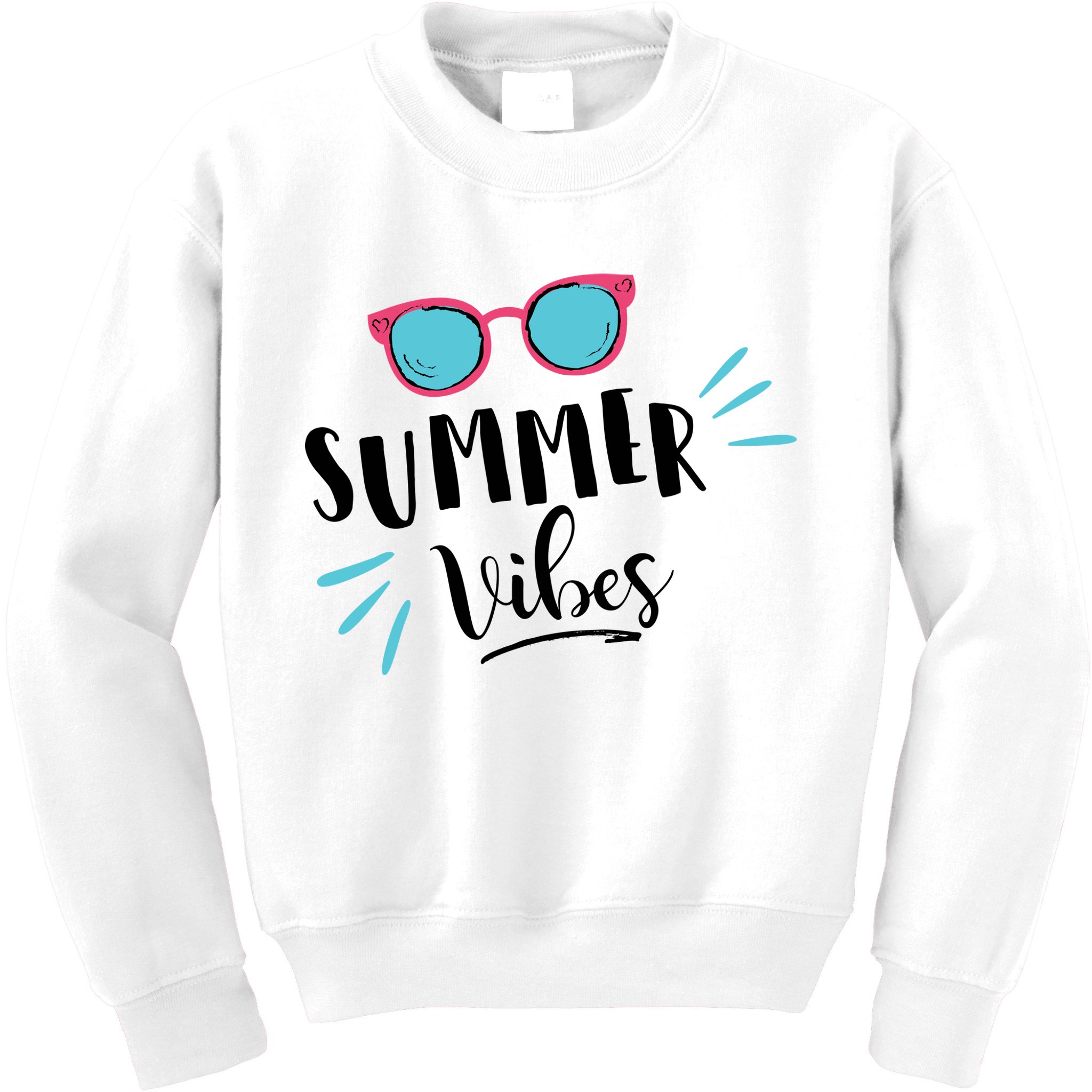 Summer Vibes Vacation Fun Kids Sweatshirt
