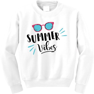 Summer Vibes Vacation Fun Kids Sweatshirt