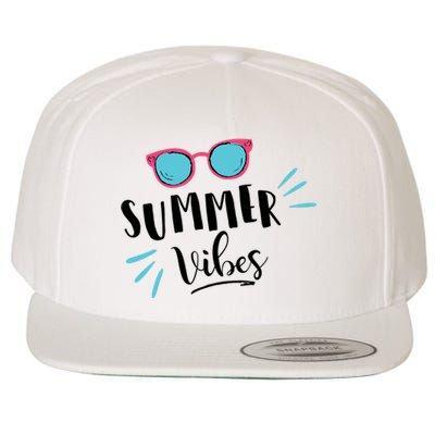 Summer Vibes Vacation Fun Wool Snapback Cap