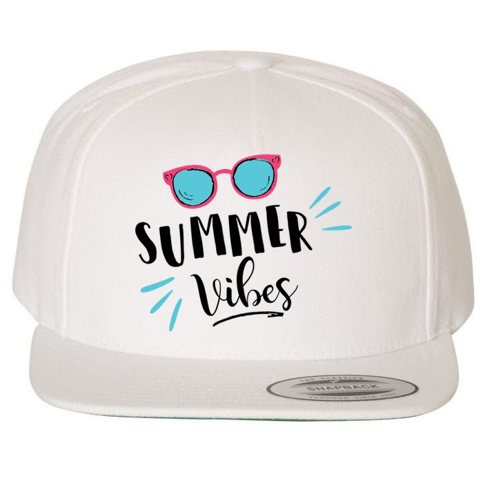 Summer Vibes Vacation Fun Wool Snapback Cap