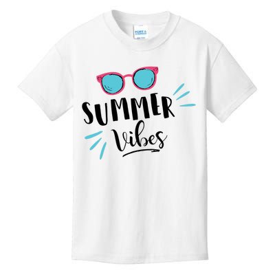 Summer Vibes Vacation Fun Kids T-Shirt