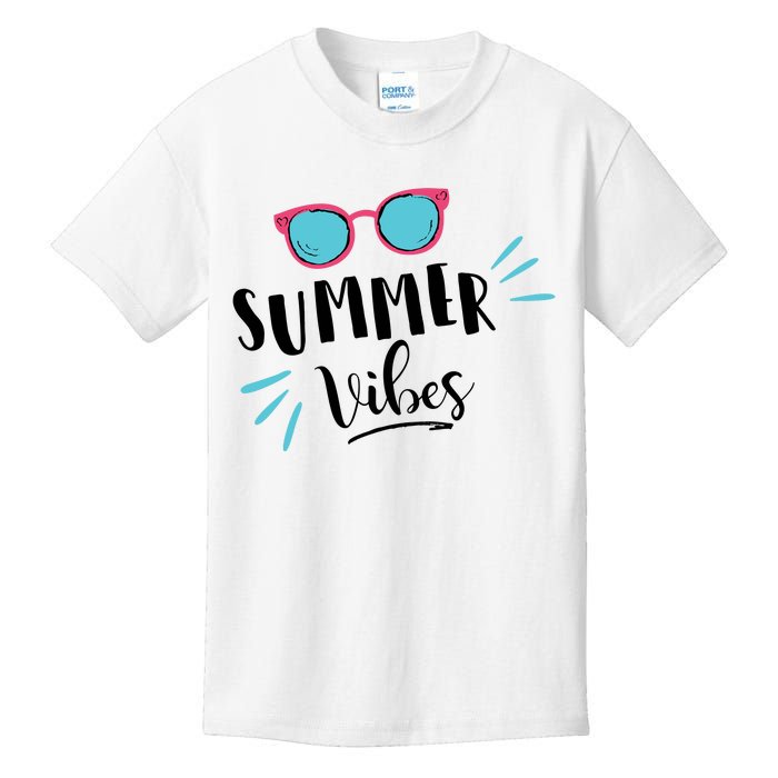 Summer Vibes Vacation Fun Kids T-Shirt