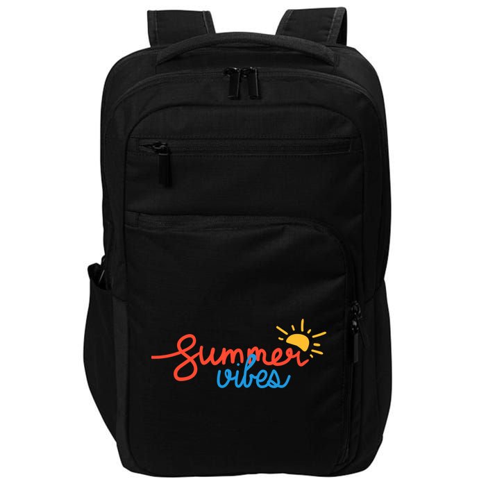 Summer Vibes Vacation Fun Impact Tech Backpack