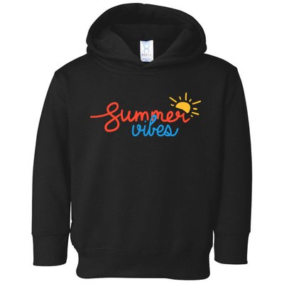 Summer Vibes Vacation Fun Toddler Hoodie