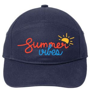 Summer Vibes Vacation Fun 7-Panel Snapback Hat