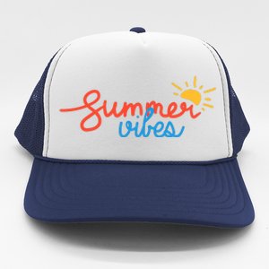 Summer Vibes Vacation Fun Trucker Hat