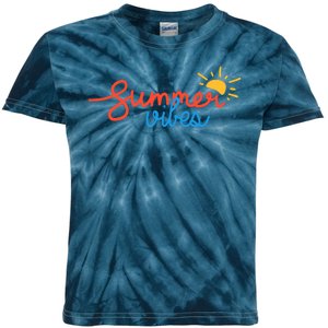 Summer Vibes Vacation Fun Kids Tie-Dye T-Shirt