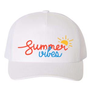 Summer Vibes Vacation Fun Yupoong Adult 5-Panel Trucker Hat