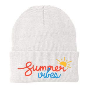 Summer Vibes Vacation Fun Knit Cap Winter Beanie