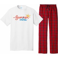 Summer Vibes Vacation Fun Pajama Set