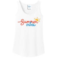 Summer Vibes Vacation Fun Ladies Essential Tank