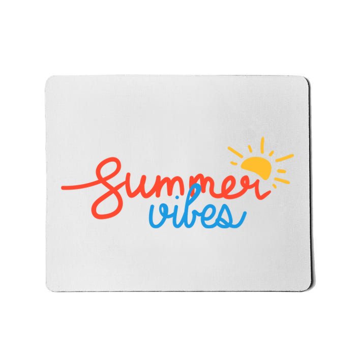 Summer Vibes Vacation Fun Mousepad