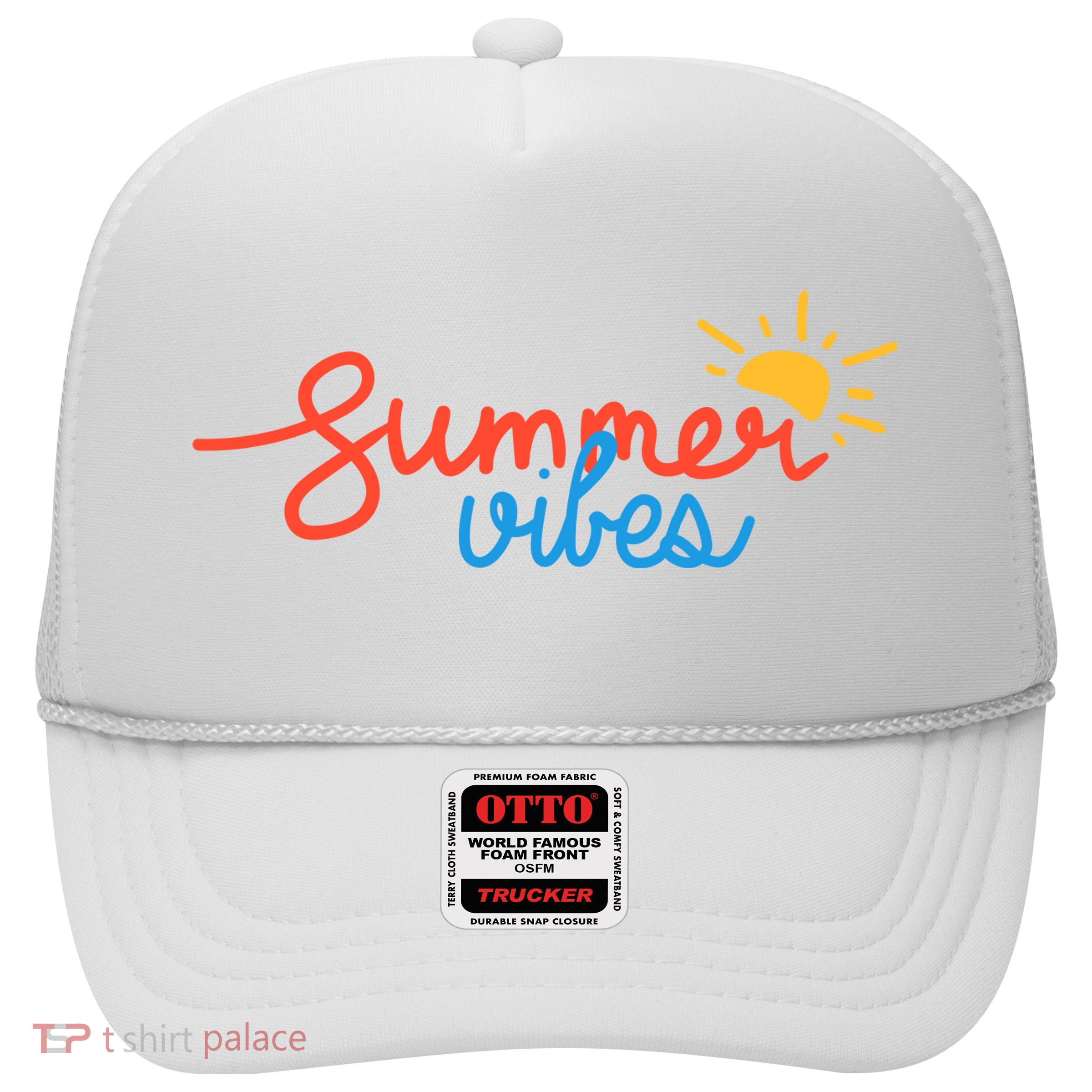 Summer Vibes Vacation Fun Trucker Hat