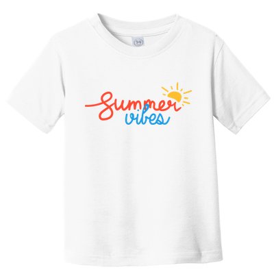 Summer Vibes Vacation Fun Toddler T-Shirt