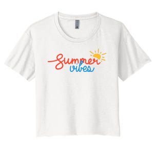 Summer Vibes Vacation Fun Women's Crop Top Tee