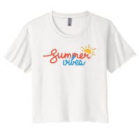 Summer Vibes Vacation Fun Women's Crop Top Tee