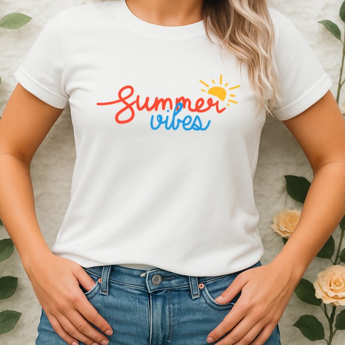 Summer Vibes Vacation Fun Womens T-Shirt
