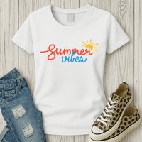 Summer Vibes Vacation Fun Womens T-Shirt
