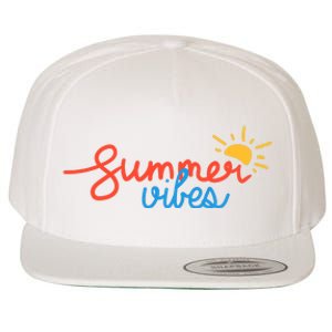 Summer Vibes Vacation Fun Wool Snapback Cap