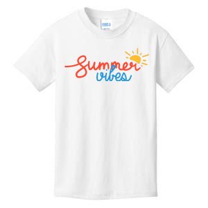 Summer Vibes Vacation Fun Kids T-Shirt