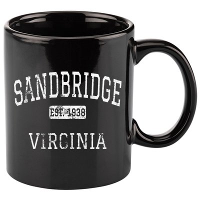 Sandbridge Virginia Virginia Beach VA Vintage 11oz C Handle Ceramic Mug