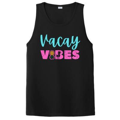 Swingers Vacay Vibes Upside Down Pineapple Small Chest Logo Great Gift PosiCharge Competitor Tank